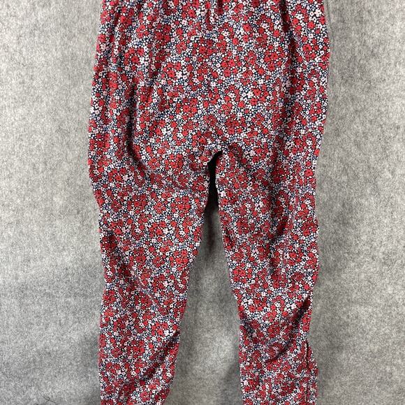 J Crew Crewcuts Jumpsuit Girls 14 Floral Puff Sleeve Gold Button Cotton Colorful - Picture 11 of 16